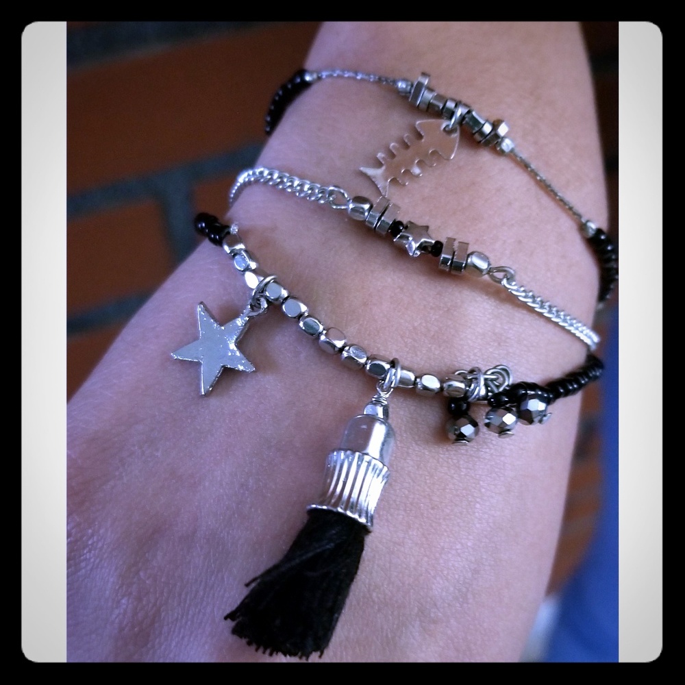 Dainty multi strand bracelet